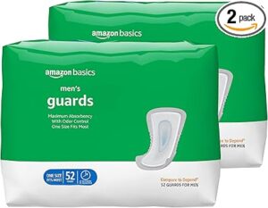 Amazon Basics Men's Incontinence Guards, Maximum