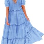 YESNO Summer Casual Bohemian Floral Dresses for