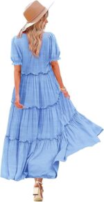 YESNO Summer Casual Bohemian Floral Dresses for