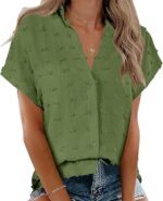 Beautife Womens Short Sleeve Shirts V Neck