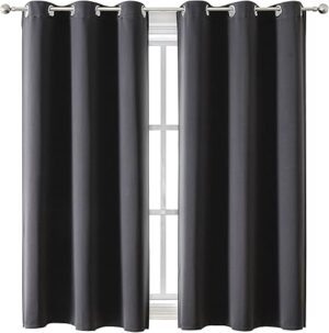 ChrisDowa Grommet Blackout Curtains for Bedroom