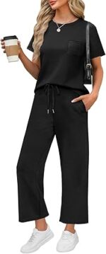 WIHOLL 2 Piece Sets for Women Casual Summer