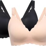Momcozy Nursing Bras for Breastfeeding, Seamless