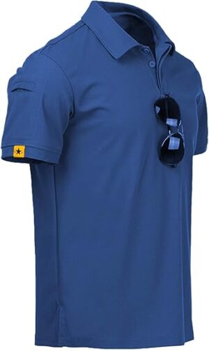 ZITY Mens Polo Shirt Short Sleeve Sports Tactical