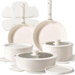 CAROTE Ceramic Cookware Sets, Pots and Pans Set