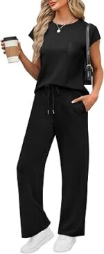 WIHOLL 2 Piece Sets for Women Casual Summer