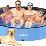 VISTOP Jumbo Foldable Dog Pool, Hard Plastic