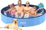 VISTOP Jumbo Foldable Dog Pool, Hard Plastic