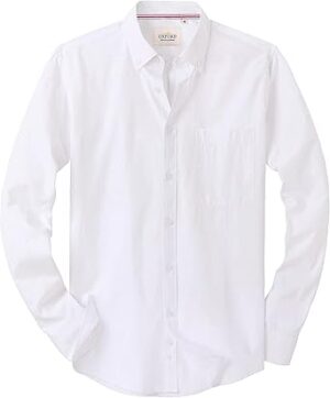 Alimens & Gentle Mens Solid Oxford Shirt Long