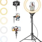 UBeesize 12'' Selfie Ring Light with 62’’ Tripod