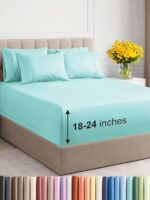 Extra Deep King Sheet Set - 6 Piece Breathable &