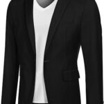 COOFANDY Mens Sport Coat Casual Blazer One Button