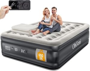 OhGeni Queen Air Mattress with Built in Pump,