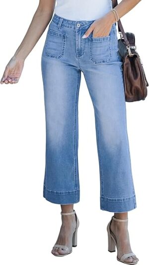 luvamia Wide Leg Jeans for Women Trendy High