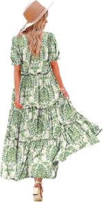 YESNO Summer Casual Bohemian Floral Dresses for
