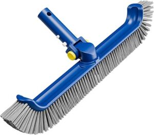 POOLAZA Pool Brush with Rotatable Handle,17.5"