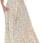 Annebouti Women 2025 Summer Spring Ruched Maxi