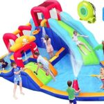 ELEMARA Inflatable Water Slide Bounce House, 10