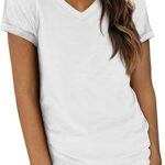ATHMILE T Shirts Short Sleeve V Neck Tees for