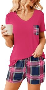 Ekouaer Womens Pajama Sets Short Sleeve Pajamas