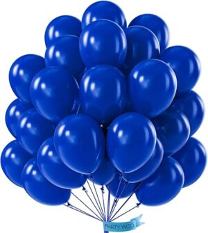 PartyWoo Royal Blue Balloons 50 pcs 12 Inch Matte