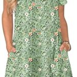 Women's Casual T Shirt Dress Summer Short Sleeve