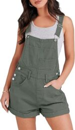 ANRABESS Overalls for Women Denim Shorts Overalls
