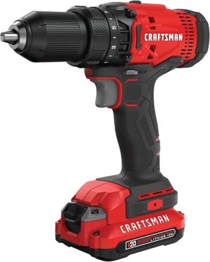 CRAFTSMAN V20 Cordless Drill/Driver Kit, 1/2