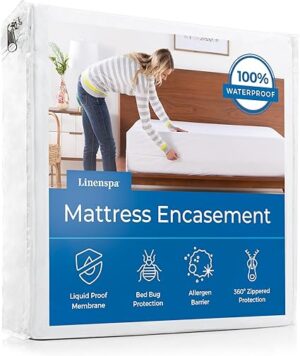 Linenspa Zippered Mattress Encasement | Queen