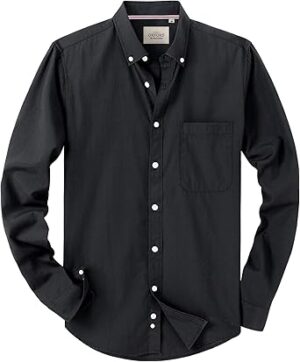 Alimens & Gentle Mens Solid Oxford Shirt Long