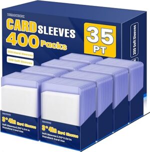 400 Packs Card Sleeves Top Loads for Cards,3" x