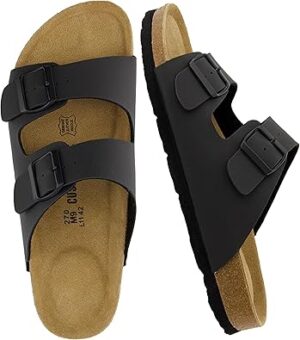 CUSHIONAIRE Lane Cork Footbed Mens Sandals,