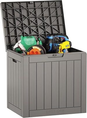 EAST OAK Outdoor Storage Box, 31 Gallon Deck Box