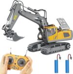 PREPOP Remote Control Excavator Toy for 6-12 yr