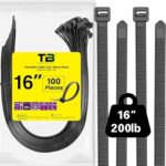 16 Inch Large Zip Ties(100 Pieces) Heavy Duty