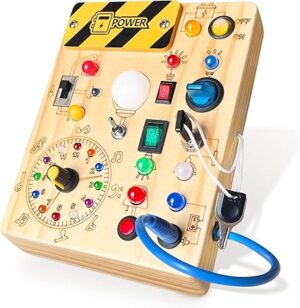 Busy Board, Montessori Toy for 1-3 Years Old,