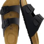 CUSHIONAIRE Lane Cork Footbed Mens Sandals,