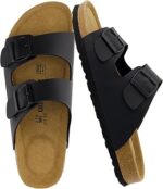 CUSHIONAIRE Lane Cork Footbed Mens Sandals,