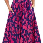Annebouti Women 2025 Summer Spring Ruched Maxi
