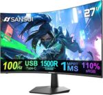 SANSUI Curved Monitor 27 inch 100Hz USB Type-C