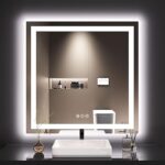 LOAAO 36X36 LED Bathroom Mirror with Lights,