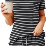 Ekouaer Womens Pajama Sets Short Sleeve Pajamas