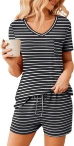 Ekouaer Womens Pajama Sets Short Sleeve Pajamas