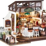 Rowood Coffee Miniature House Kit, DIY Miniature
