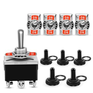 Nilight 5 Pack 6Pin Heavy Duty Rocker Toggle