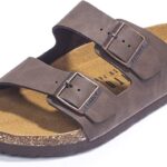 FITORY Mens Sandals, Arch Support Slides with