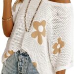 Dokotoo Womens Floral Fashion Summer Tops 2025