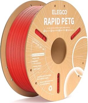 ELEGOO Rapid PETG Filament 1.75mm Red 1KG, High