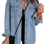 Dokotoo Women's Oversized Denim Jacket Casual