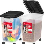 IRIS USA Dog Food Storage Container, 2 Pack, Up